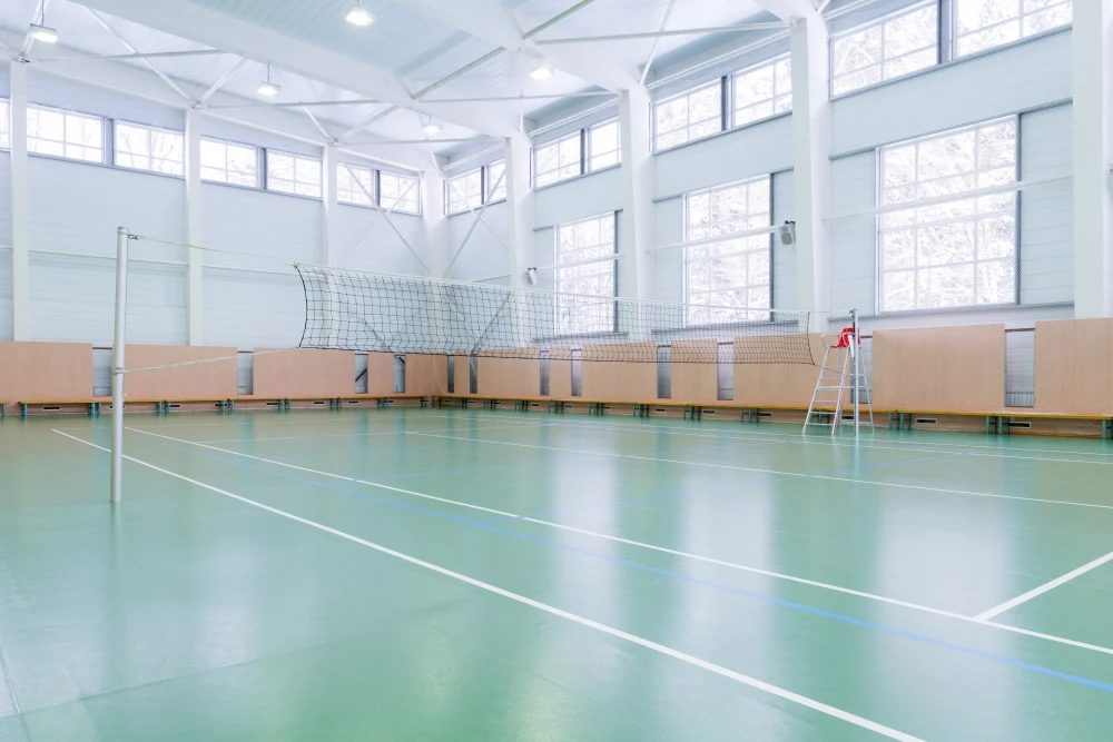 Indoors tennis court