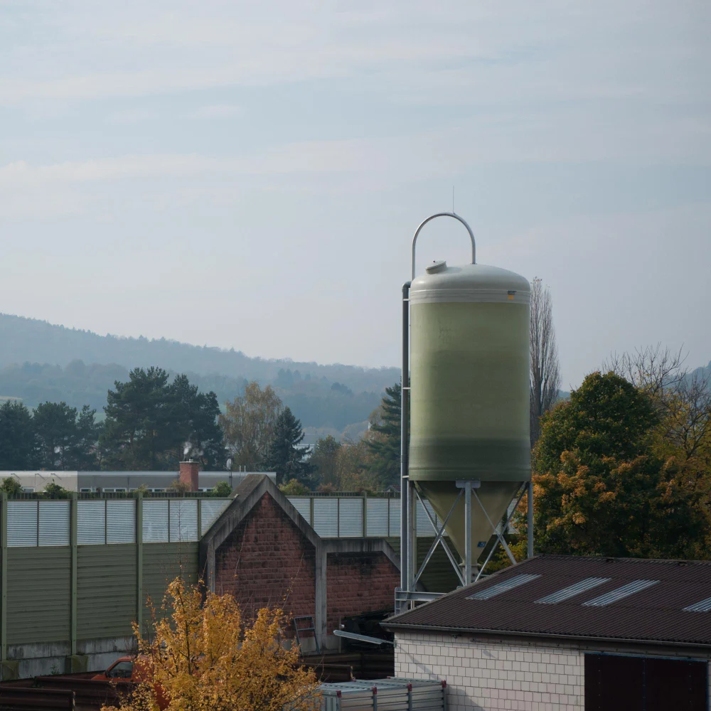 Water tower against sky